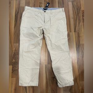 Tommy Hilfiger Cream Chinos Straight-Leg